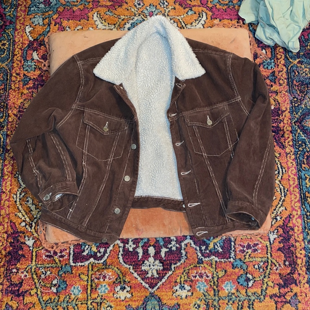Brown corduroy jacket 🌺